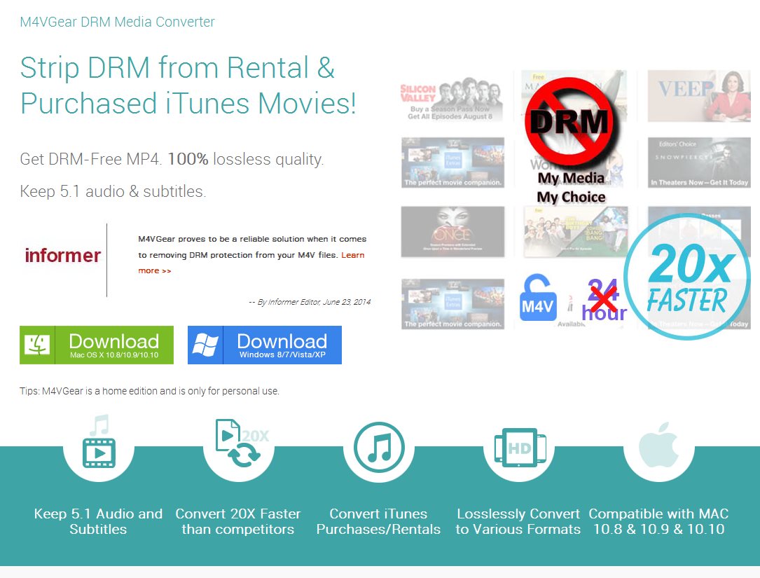 M4VGear DRM Media Converter