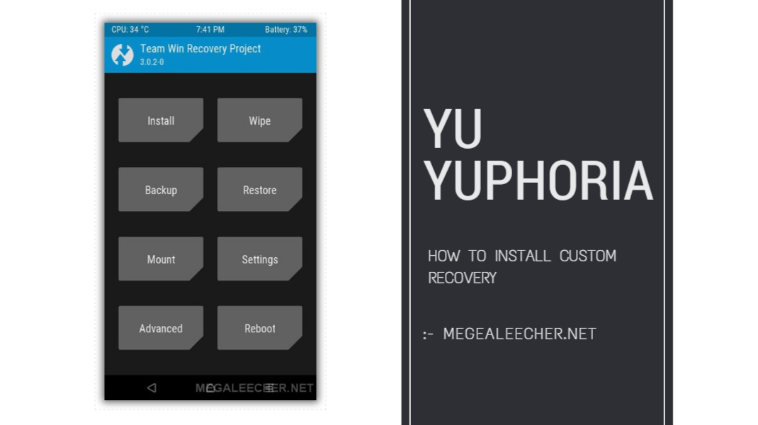 Custom TWRP Recovery on Yu Yuphoria