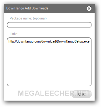 DownTango Add new download