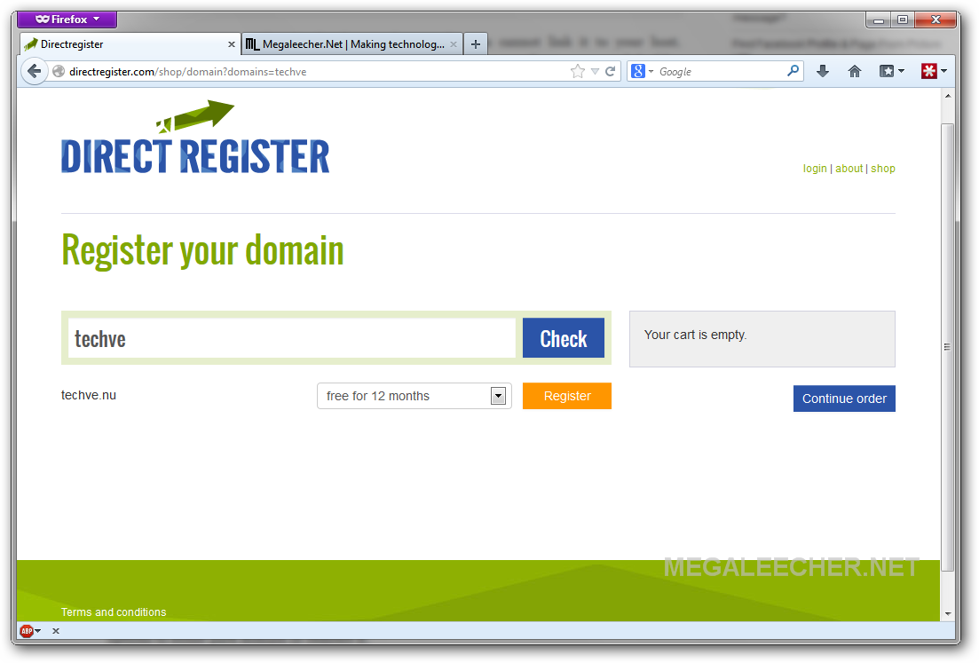 Free .Nu domain