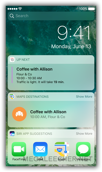 iOS 10 Widgets