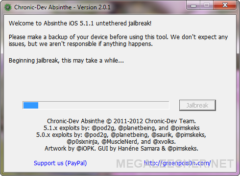 Absinthe iOS 5.1.1 Jailbreak