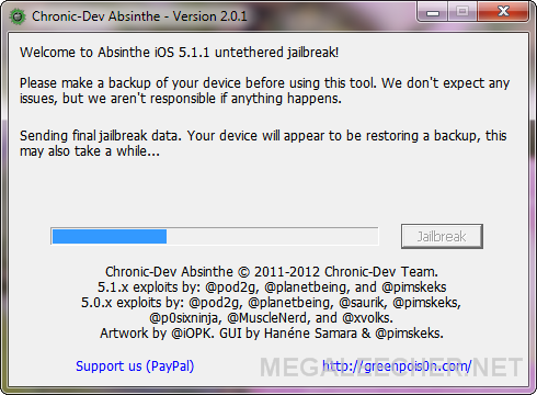 Absinthe iOS 5.1.1 Jailbreak