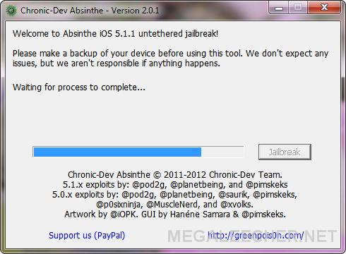 Absinthe iOS 5.1.1 Jailbreak