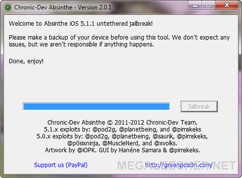 Absinthe iOS 5.1.1 Jailbreak