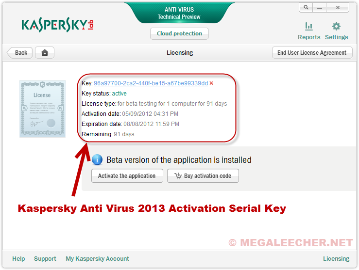 valid kaspersky activation key