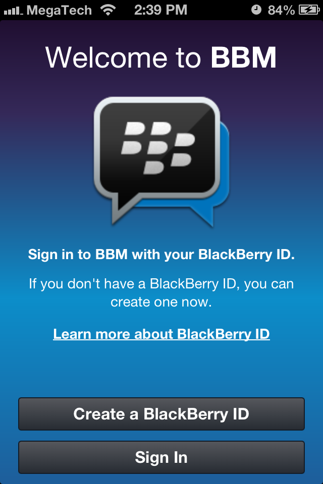 BBM For iPhone
