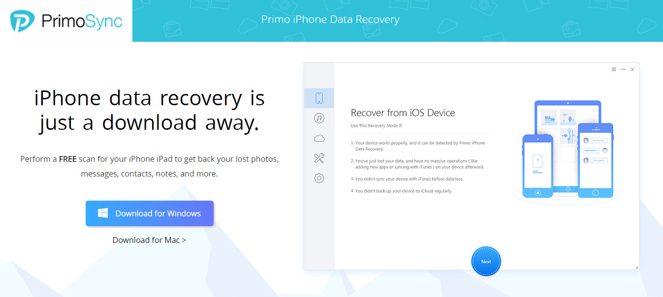 Primo iPhone Data Recovery