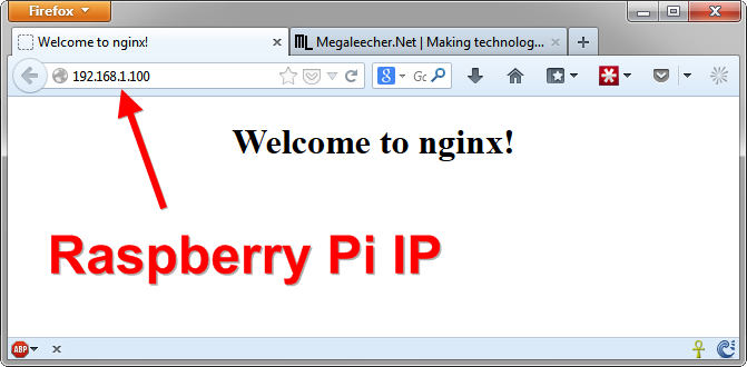 nginx server on Raspberry Pi