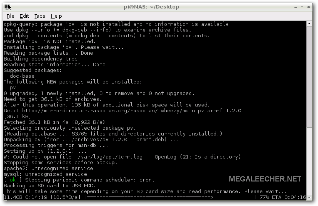 Automated Raspberry Pi Backup Script