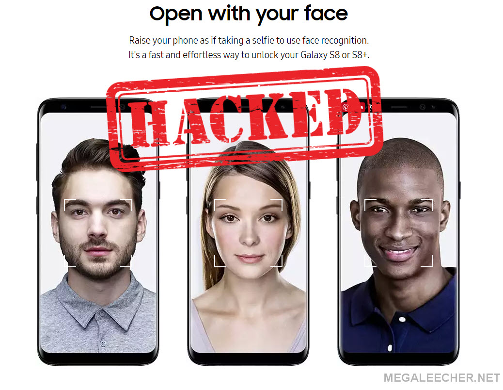 Galaxy S8 face recognition bypass hack