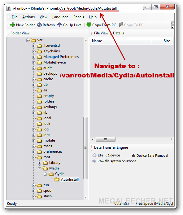Cydia Autoinstall folder