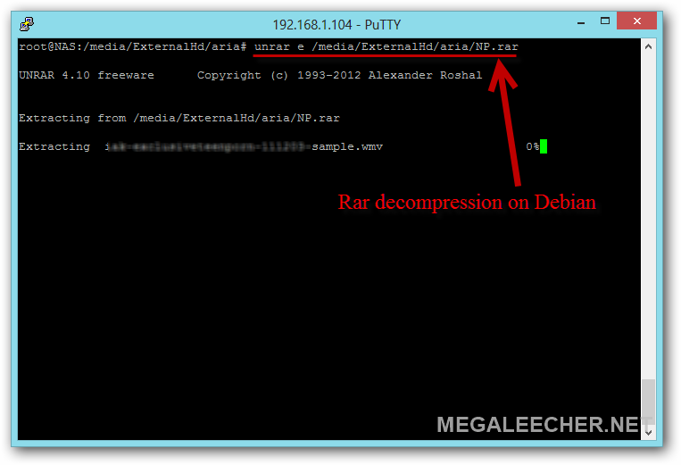 Unrar for RasPi