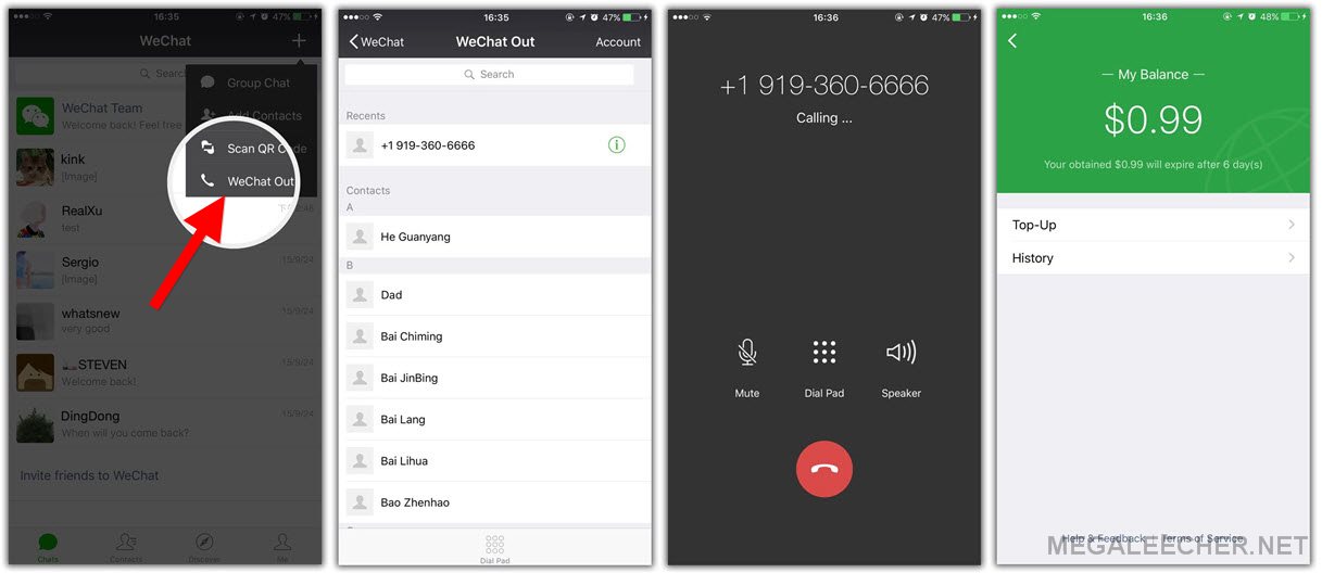 WeChat Out VOIP
