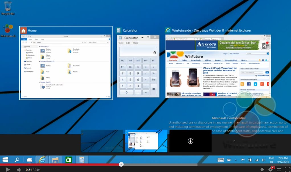 Windows 9 Leaked Videos