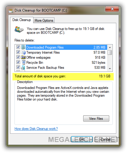 Disk Cleanup Space
