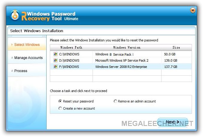 microsoft vista forgotten password