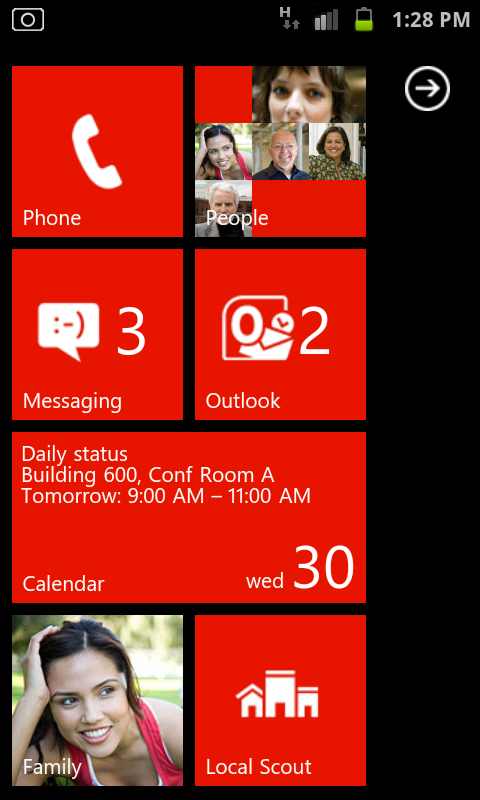 Windows Phone 7.5 Mango Metro UI