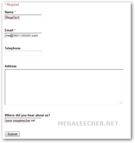 Registration Form