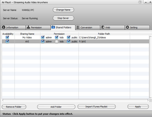 Airplay Cloud Music Storage