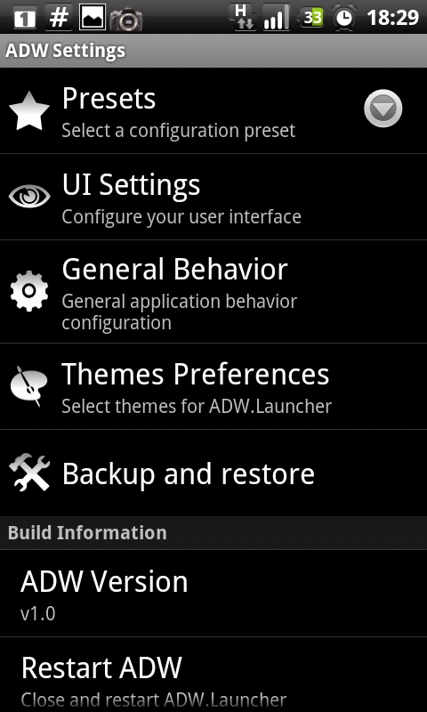 ADW Launcher EX - Highly Customizable Android Home Replacement