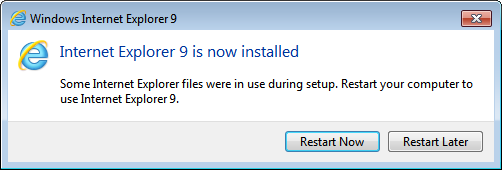Internet Explorer 9 Beta Install