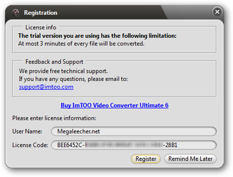 any video converter serial key