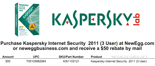 KIS 2011 Mail In Rebate Coupon