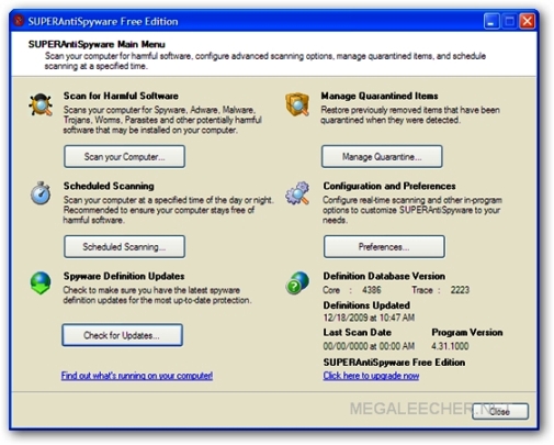 Portable SUPERAntiSpyware Malware Scanner