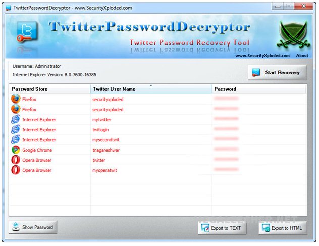 Twitter Password Cracker Utility