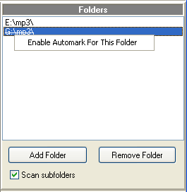 Duplicate MP3 Finder Add Foldes