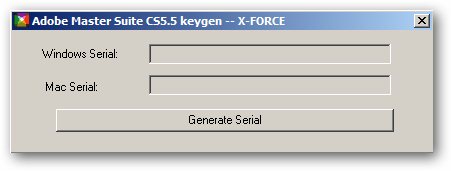 Adobe CS 5.5 Master Collection Suite Keygen