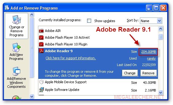 Adobe Reader 9.1