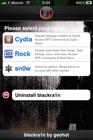 iPhone Unlock Blacksn0w GUI