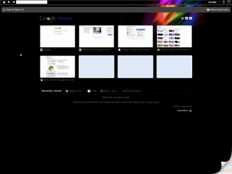 Google Chrome OS Theme