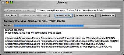 ClamX Anti-Virus For Mac