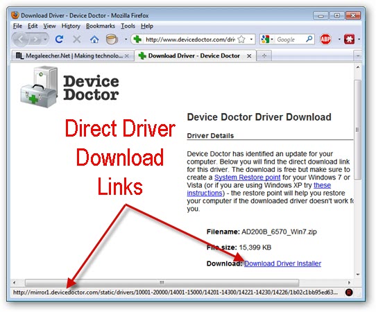Driver Downloads