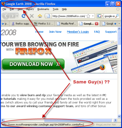 Fake Firefox 2008