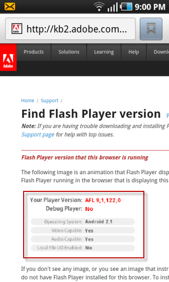 Flash Player For Android