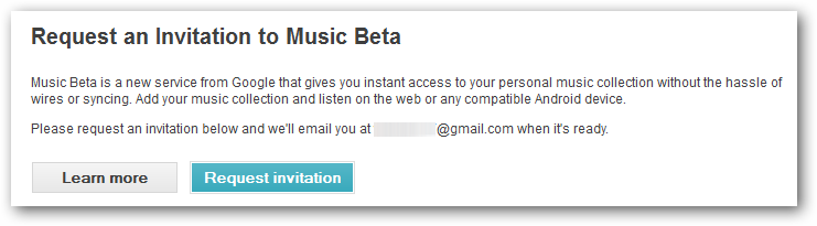 Google music beta invite
