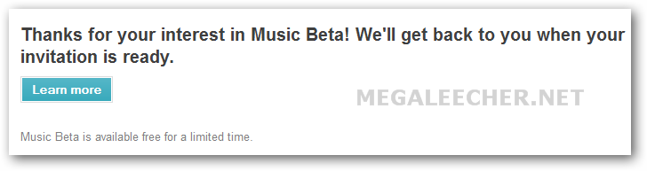 Google music beta invite