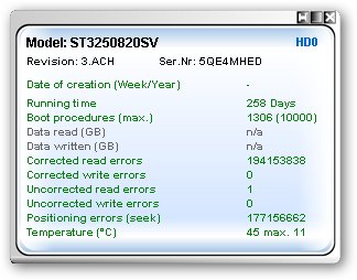 HDD Information