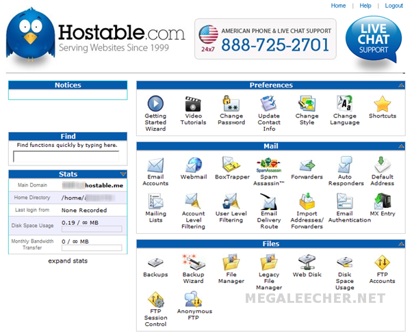 Fully Featured 3 Year cPanel Web Hosting Account For Free | Megaleecher.Net