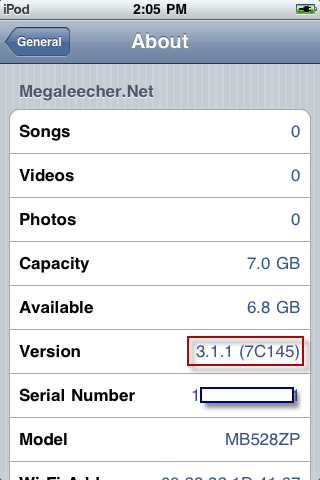 iPod With Firmware v 3.1