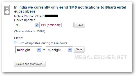 Activating Twitter SMS Notifications In India