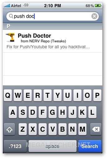 iPhone Push Doctor In Cydia