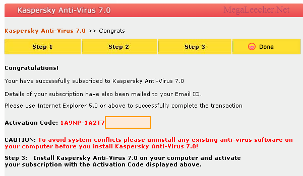 kaspersky antivirus 7 sequence key