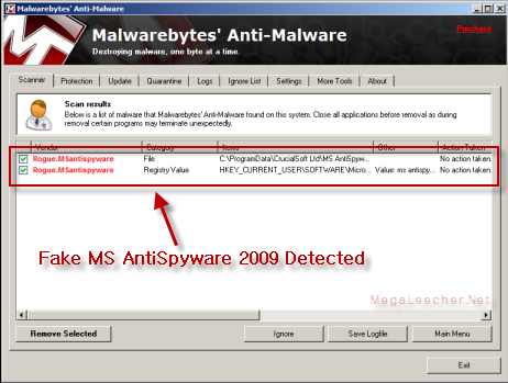 MS AntiSpyware 2009 Removal