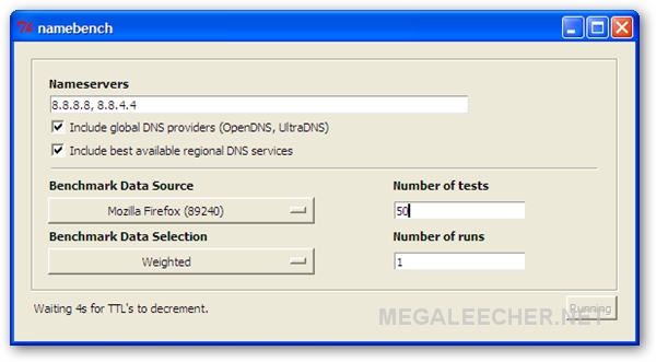 NameBench DNS Benchmark