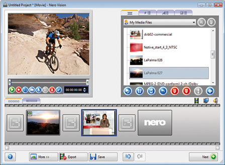 Nero Vision Video Editor